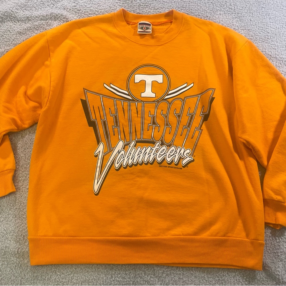 Vtg Tennessee Volunteers 90’s Red Oak Spellout Crewneck Sweatshirt Men Medium